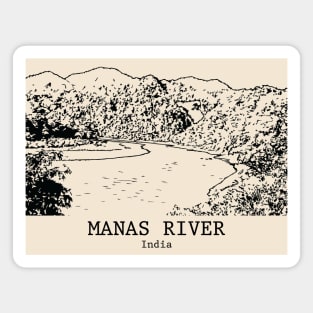 Manas River - India Magnet